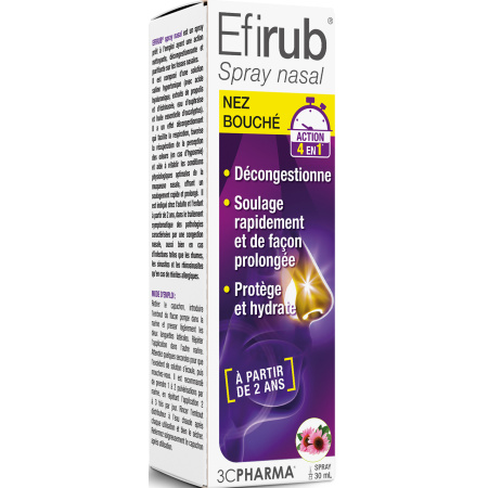 3C Pharma Efirub Neusspray Verstopte Neus 30ml