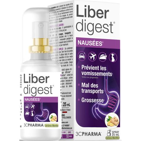 3C Pharma Liberdigest Spray Tegen Misselijkheid 25ml