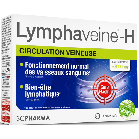 3C Pharma Lymphaveine-H Veneuze Circulatie 15 Tabletten