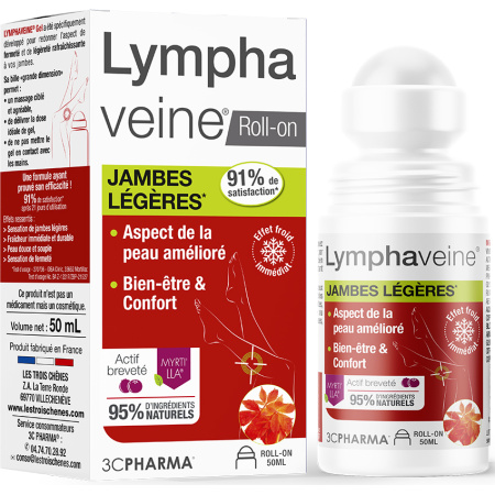 3C Pharma Lymphaveine Lichte Benen Roll-On 50ml