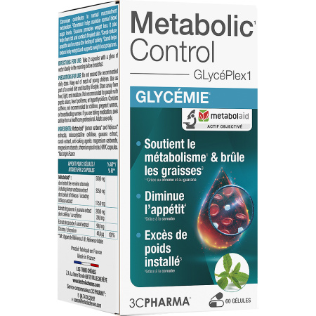 3C Pharma Metabolic Control Bloedsuiker 60 Capsules
