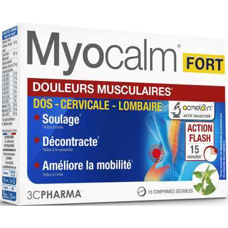 3C Pharma Myocalm Forte Spierpijn 15 Capsules