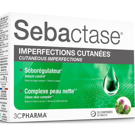 3C Pharma Sebactase Huidonzuiverheden 30 Tabletten