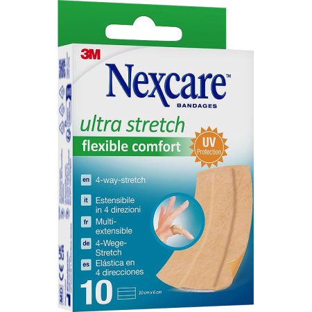 3M Nexcare Ultra Stretch Flexibel Comfort 6x10cm Strips 10 Stuks