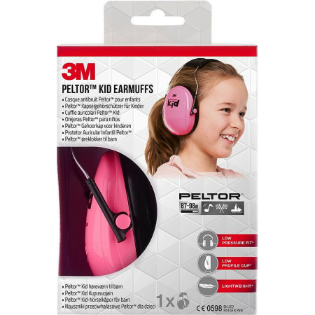 3M Peltor Kid Gehoorbescherming Roze 1 Stuk