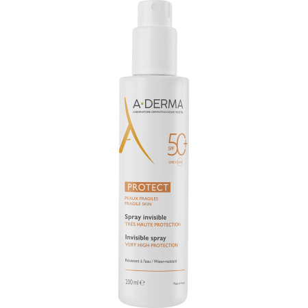 A-Derma Protect Spray Zeer Hoge Bescherming SPF50+ Fles 200ml
