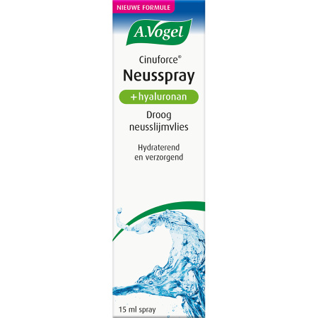 A.Vogel Cinuforce Neusspray + Hyaluronzuur Droog Neusslijmvlies 15ml