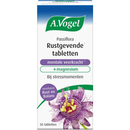 A.Vogel Passiflora Mentale Veerkracht + Magnesium 30 Tabletten