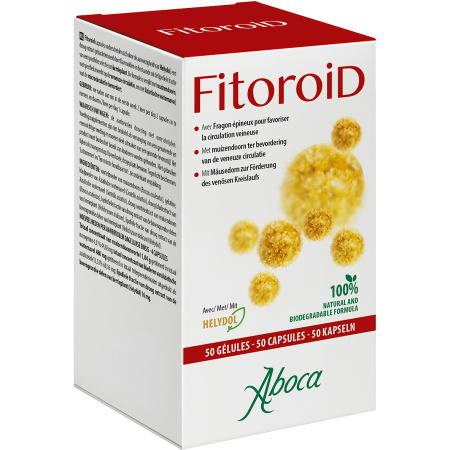 Aboca Fitoroid Voedingssupplement Comfort Van De Hemorroïdale Zone 50 Capsules