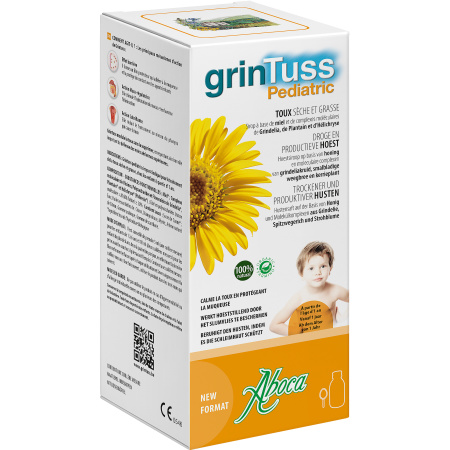 Aboca Grintuss Pediatrische Siroop Vanaf 1 Jaar Alle Soorten Hoest Flacon 180g