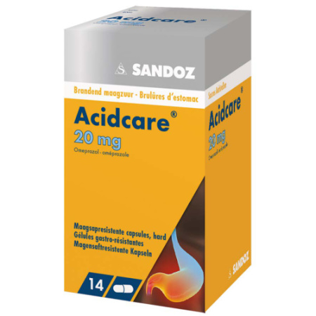 Acidcare 20mg 14 Maagsapresistente Capsules