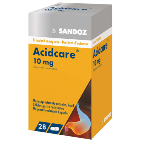 Acidcare 10mg 28 Maagsapresistente Capsules