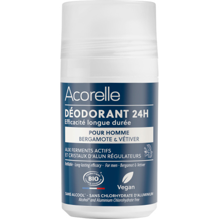 Acorelle Deodorant 24h Voor Mannen Langdurige Doeltreffendheid Bio Roll-On 50ml