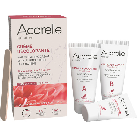 Acorelle Epilation Bleekcrème Gezicht En Lichaam Bio Tubes 3x30ml