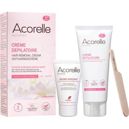 Acorelle Epilation Ontharingscrème Gezicht En Gevoelige Zones Bio Tube 75ml