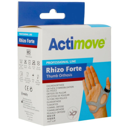 Actimove Rhizo Forte Rechts M Zwart 1 Stuk