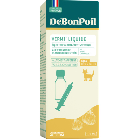 Actiplant Vermi'Chat Ontwormingsmiddel Kat >2 Maanden Fles 100ml
