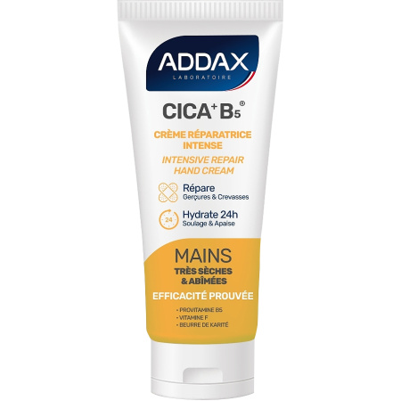 Addax Cica + B5 Intensief Herstellende Crème Voor Zeer Droge & Beschadigde Handen 50ml