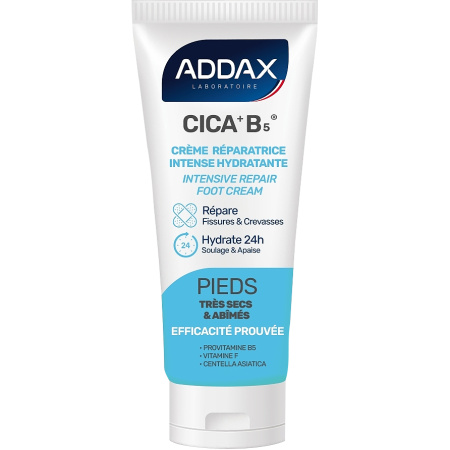 Addax Cica + B5 Intensief Hydraterende Herstellende Crème Voor Zeer Droge & Beschadigde Voeten 50ml
