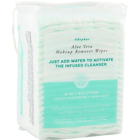 Adephar Make-Up Remover Wipes 2in1 Aloë Vera 40 Stuks
