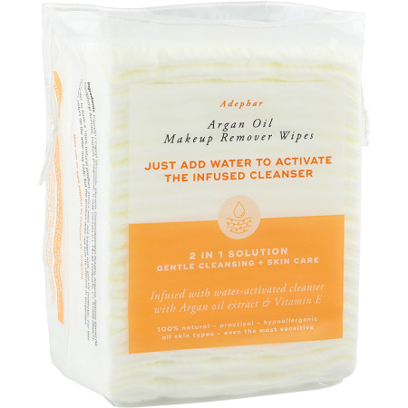 Adephar Make-Up Remover Wipes 2in1 Argan 40 Stuks