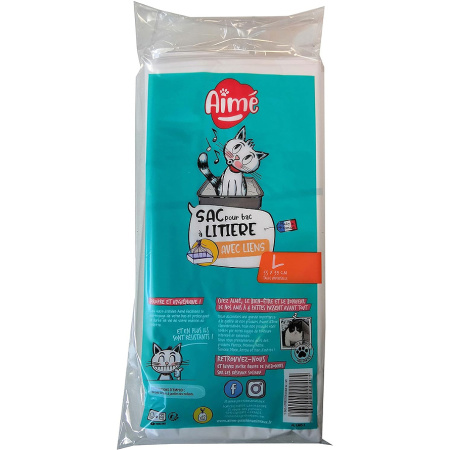 Aimé Kattenbakzakken Met Handvatten 55x39cm 12 Stuks
