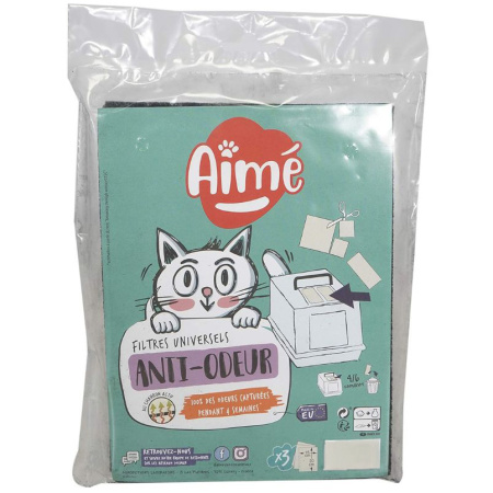 Aimé Universele Geurfilter Met Actieve Kool 3 Stuks