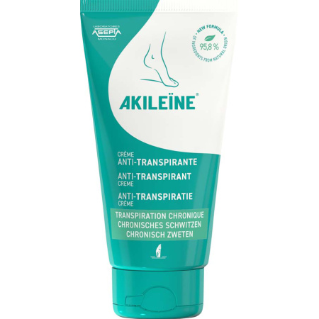Akileine Anti-Transpiratie Crème Tube 75ml