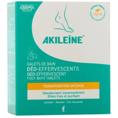 Akileïne Deodoriserende Bruistabletten Voetbad 6x12g