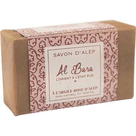 Al Bara Aleppo Zeep Met Roze Klei 150g