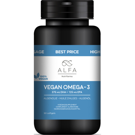 Alfa Vegan Omega-3 Algenolie 90 Capsules