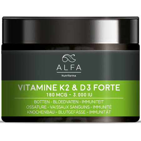 Alfa Vitamine K2+D3 Forte 90 Capsules
