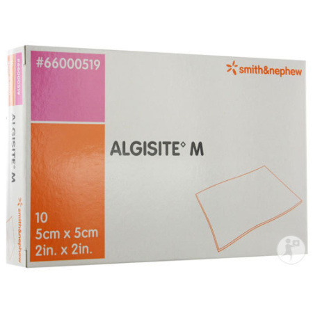Algisite M Calcium-Alginaat Verband 5x5cm 10 Stuks (66000519)