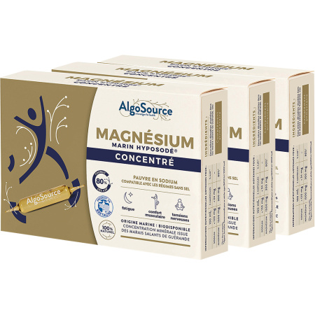 Algosource Geconcentreerd Natriumarm Marien Magnesium 60x10ml Promo Pack