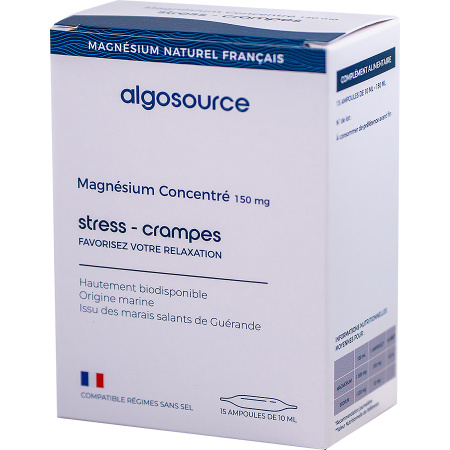 Algosource Magnesium Geconcentreerd 150mg Ampullen 15x10ml