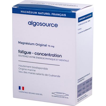 Algosource Magnesium Original 75mg Ampullen 15x10ml