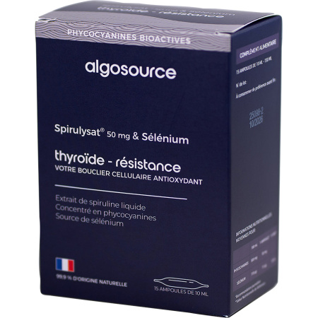 Algosource Spirulysat 50mg & Selenium Ampullen 15x10ml