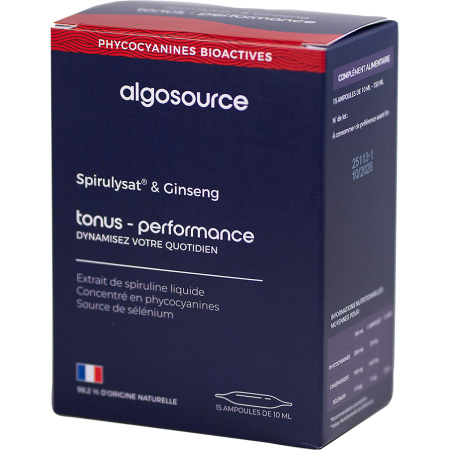 Algosource Spirulysat & Ginseng Ampullen 15x10ml