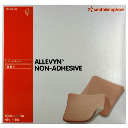Allevyn Hydrocellulair Verband Niet-Klevend 10x10cm Stuks 3 (66000352)