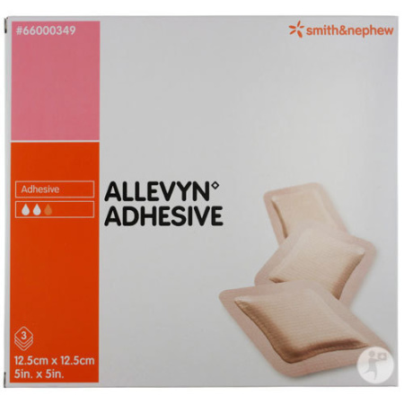 Allevyn Klevend Hydrocellulair Verband 12,5x12,5cm Stuks 3 (66000349)