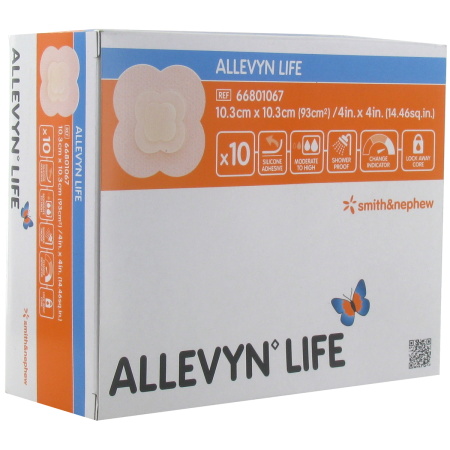 Allevyn Life Hydrocellulair Verband 10,3x10,3cm Stuks 10 (66801067)