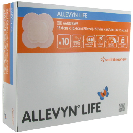 Allevyn Life Hydrocellulair Verband 15,4x15,4cm Stuks 10 (66801069)