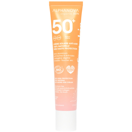 Alphanova Sun Anti-Age Zonnecrème Antioxidant SPF50+ 100% Natuurlijk & Bio 40g