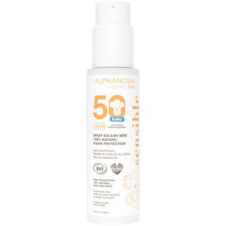 Alphanova Sun Baby Zonnespray SPF50 100% Natuurlijk Bio 100g