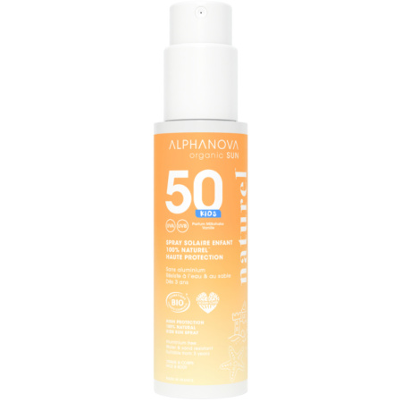Alphanova Sun Kinder Zonnespray SPF50 100% Natuurlijk Bio 100g