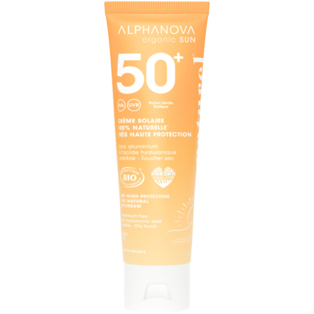 Alphanova Sun Zonnecrème SPF50+ Geparfumeerd 100% Natuurlijk En Bio 50g