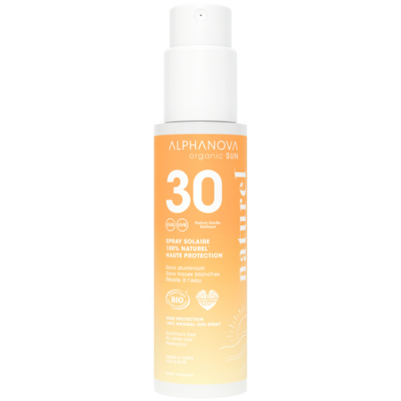 Alphanova Sun Zonnespray SPF30 Geparfumeerd 100% Natuurlijk En Bio 100g