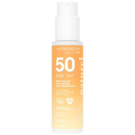 Alphanova Sun Zonnespray SPF50 Geparfumeerd 100% Natuurlijk En Bio 100g
