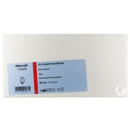 Alterna Urostomie-Zakje 2 Stuks Maxi 50mm 450ml Transparant 30 Stuks (14228)