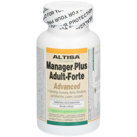 Altisa Manager Plus Adult-Forte Advanced 60 Vegetarische Sliktabletten